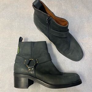 Russell & Bromley Women’s Ankle Boots Size US 9 Ringo Leather Harness Biker Moto